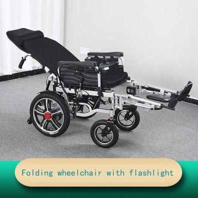 Lightweight Mobility Aid Motorized Folding Electric Wheelchair Power Wheel Chair