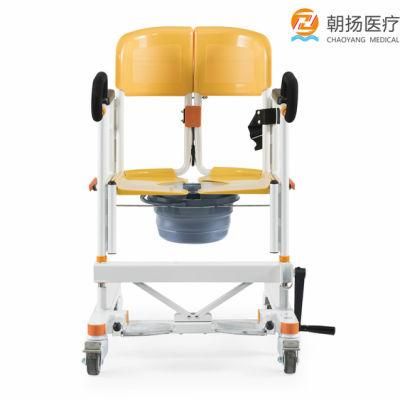 Large Size Patient Toilet Transfer Commode Chair Cy-Wh201A