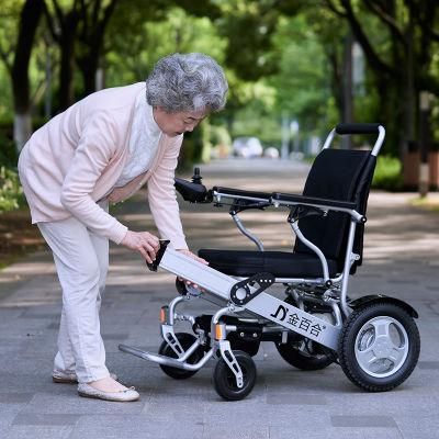 Extreme Comfort Alluminum Alloy Portable Folding Electric Wheelchair
