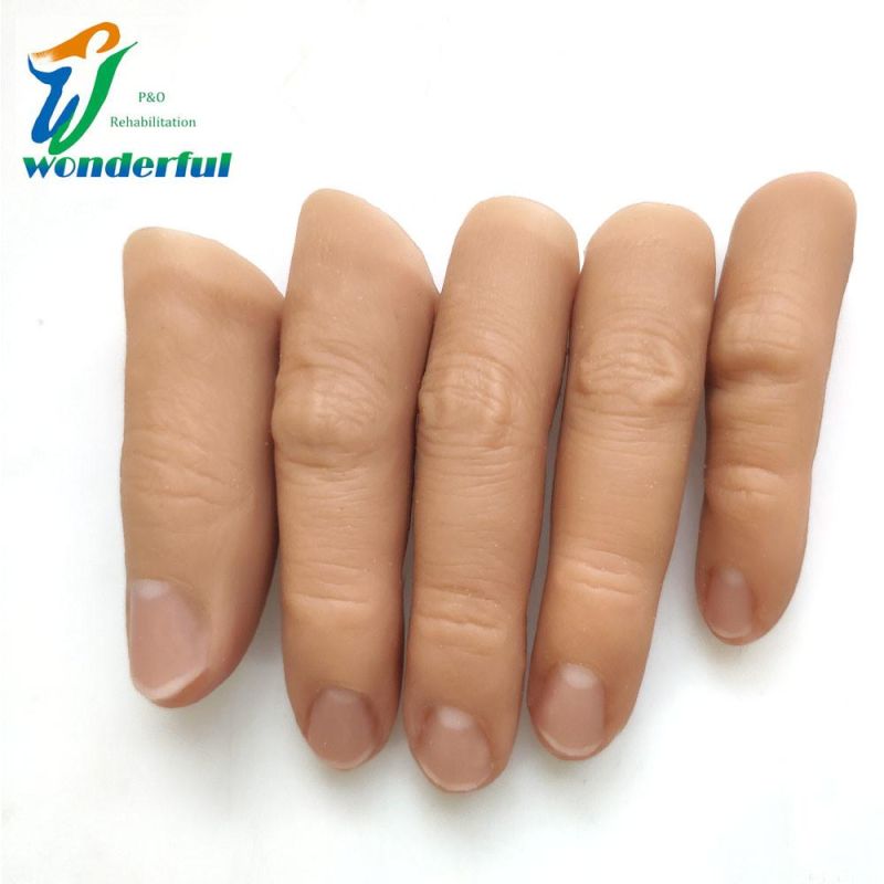 Custom Silicone Prosthetic Finger for Amputee