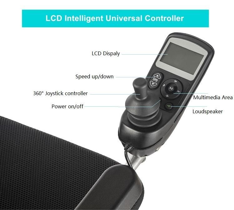 Handicaped Folded Lightweight Electric Travel Wheelchair