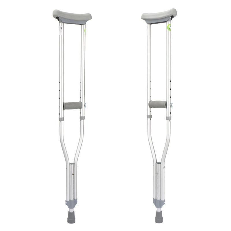 Foldable Stainless Steel Medical Cane Aluminum Adult Crutches Type