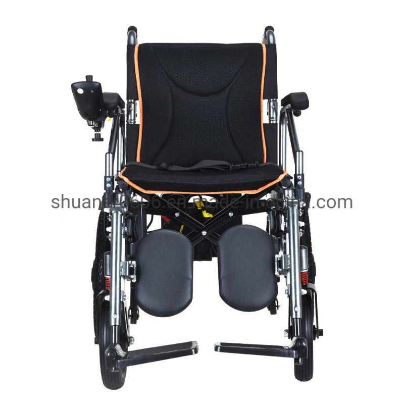 Innovative Design Easy Fold Unfold Ultra Light Portable and Foldable Power Electric Wheelchair CE Approved