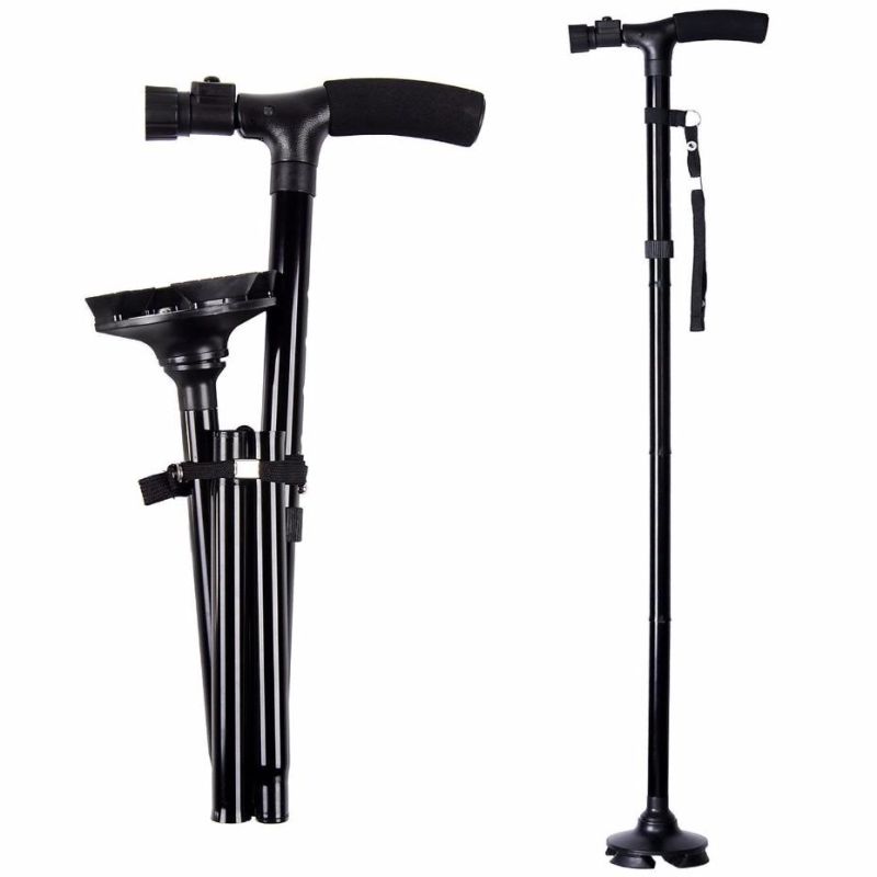 Medical Device Lightweight Aluminum Walking Stick with LED Light