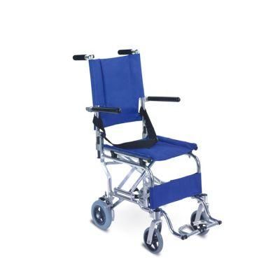 Aluminum Lightweight Airplane Transit Folding Manual Travel Wheelchair