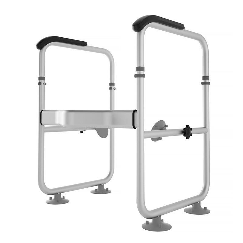 Aluminum Alloy Toilet Handrail Shelf Free of Punch Handrail for Disabled and Elderly