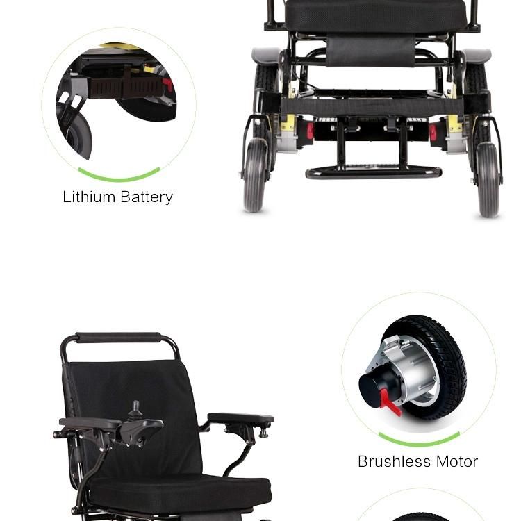 Very Lightweight Folding Electric Li-ion Wheelchair for Cerebral Palsy