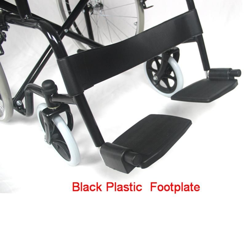 Hospital Steel Folding Wheelchair with Wheels for Elderly Foldable Wheel Chair