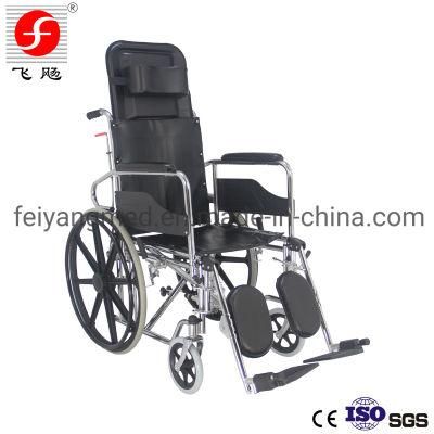 Steel Folding Adjustable Light Weight Luxury High Back Wheelchair