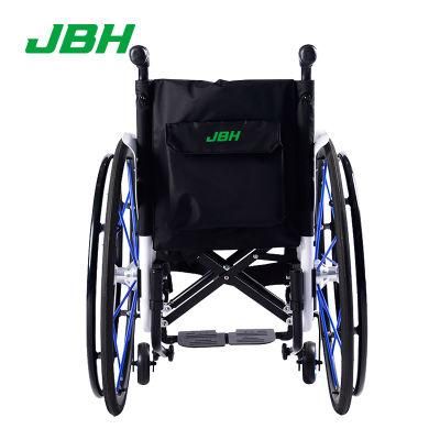 42cm Seat Width Fast Release Wheel Folding Wheelchair Manual Wheelchair
