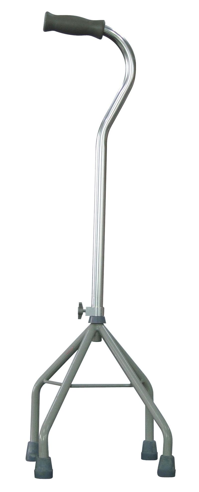 Big Small Base Quad Cane Walking Stick Aids Height Adjustable Aluminium