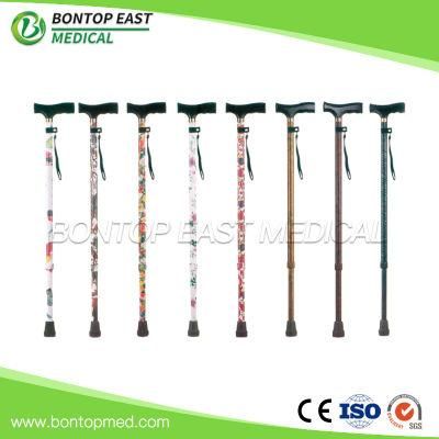 Printing Two Sections Walking Stick Cane / Walking Assistant for Elderly