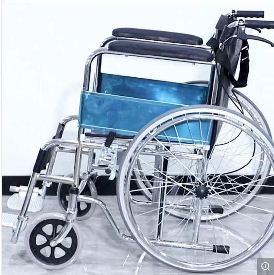 Steel Type Manual Wheelchair with Electroplate Coating