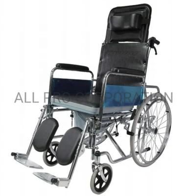 Hospital Pediatric Cerebral Palsy Children Foldable High Back Wheelchair