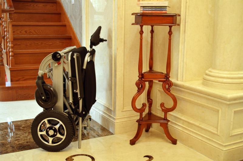 Lightweight Foldable Electric Power Wheelchair with Lithium Battery for Elderly People