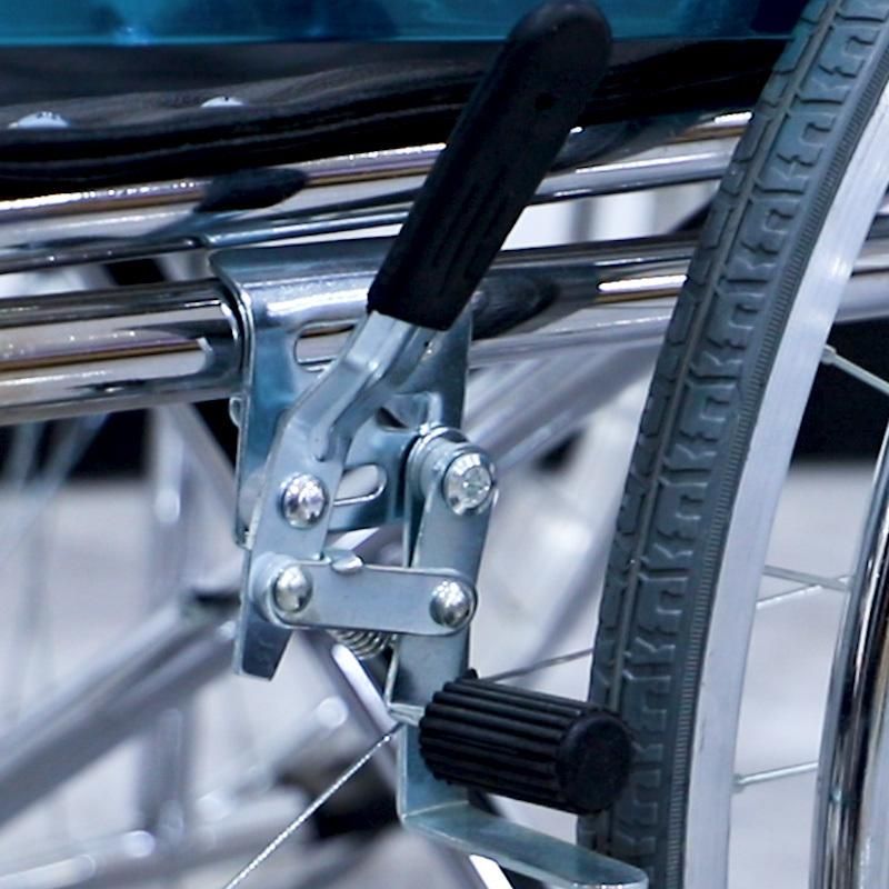 Steel Type Manual Wheelchair with Electroplate Coating