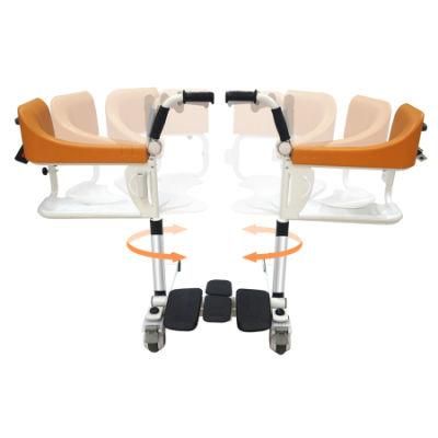 Multifunction Medical Pedal Transfer Toilet Lift Seat Commode Chair