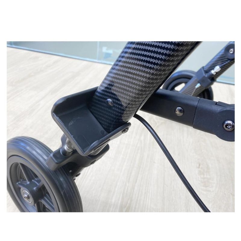 Walking Aids Shopping Cart Aluminum Foldable Rollators Walkers with Crutches