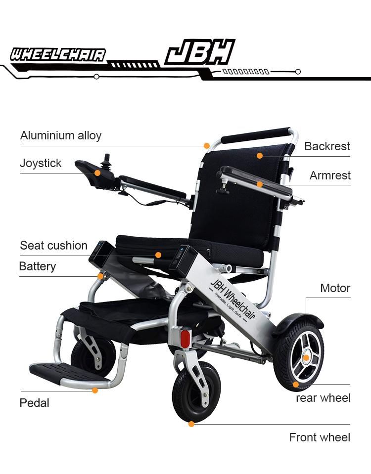 out Door Use Deatchable Lithium Battery Power Folding Electric Wheelchair