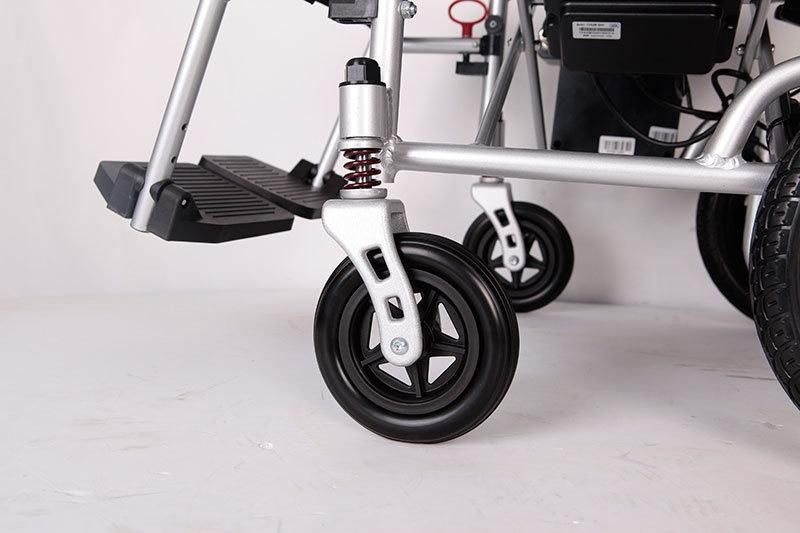 Hospital Medical Equipment Aluminium Alloy Light Weight Electric Foldable Power Wheelchair