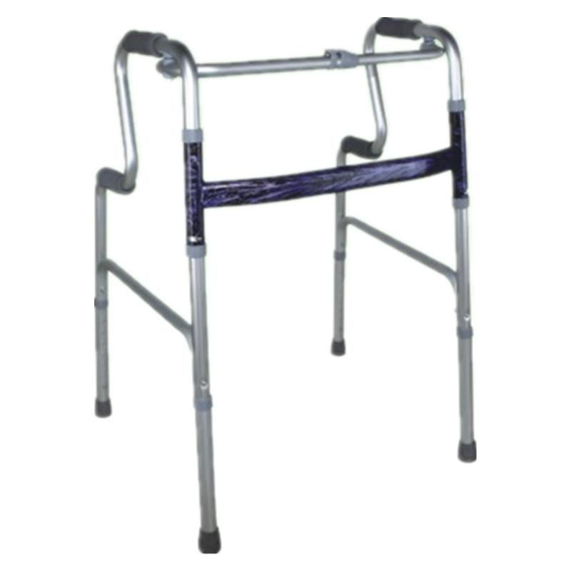 Easy Carry Elderly People Use Indoor and Outdoor Folding Adult Walker Frame Steel Light Weight Health Care Rehabilitation Walking Aid