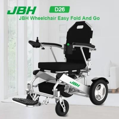 12 Inch Motor Rear Wheel Electric Folding Cerebral Palsy Portable Adult D26 Wheelchair