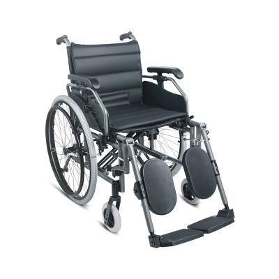 Folding Basic Cheapest Elevating Footrest Wheelchair for Disabled