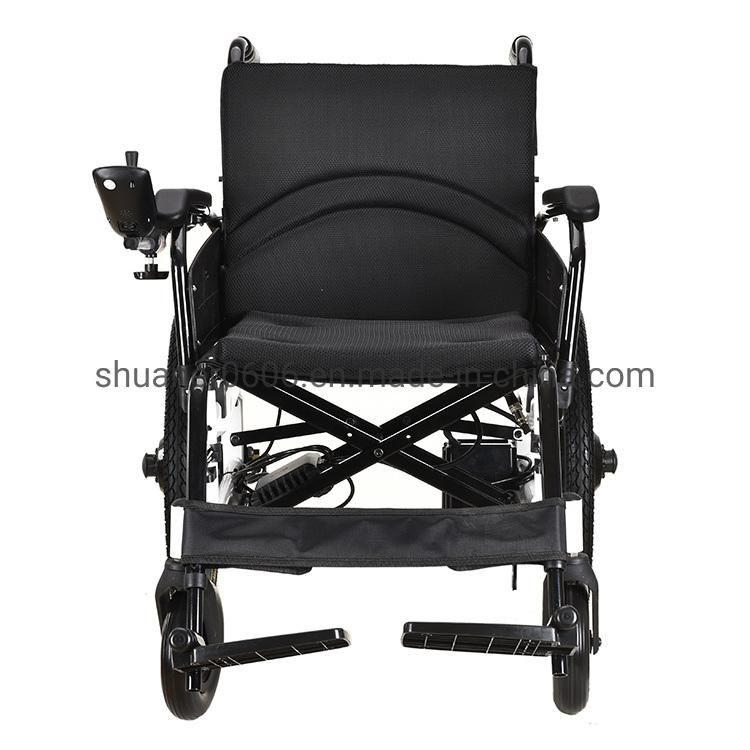 (Shuaner N-20C) Aluminum Alloy Foldable Remote Control Electric Wheelchair