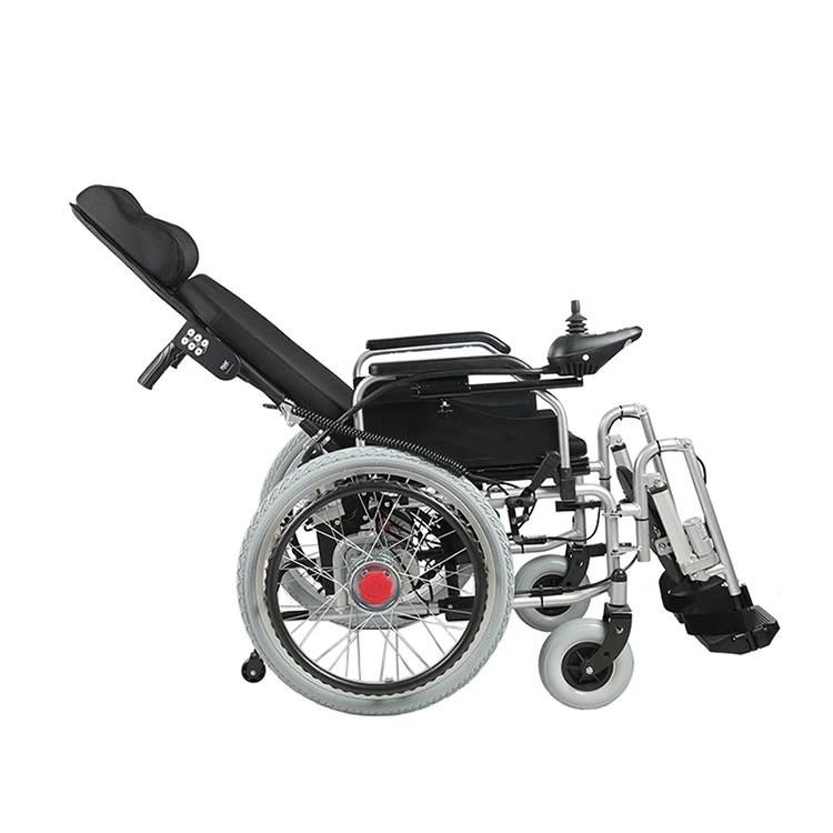 Topmedi Automatic Reclining High Back Electric Wheelchair for The Elderly and The Handicapped