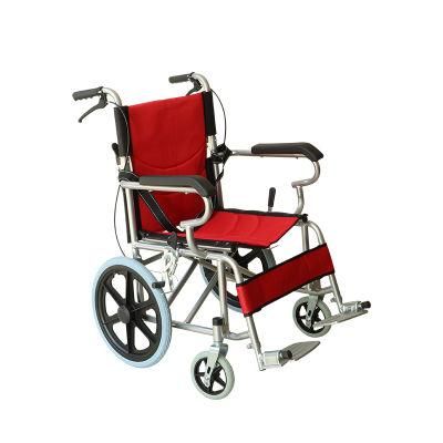 Rehabilitation Furniture Steel Folding Manual Wheelchair with CE ISO