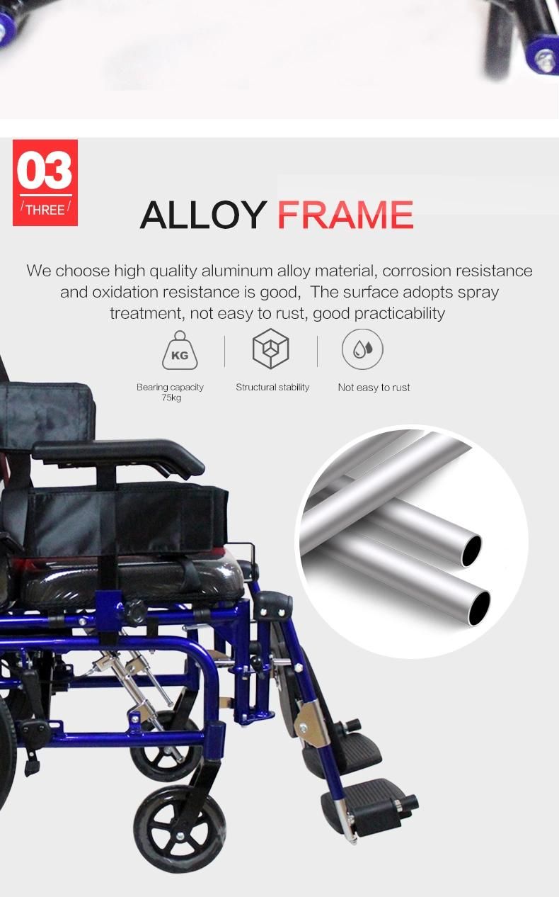 Hanqi Hq958L High-Quality Cerebral Palsy Manual Foldable Medical Wheelchair