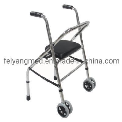 Mobility Aluminum Foldable Adult Drive Medical Two Wheel Walker
