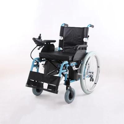 Topmedi Medical Equipment Aluminum Folding Portable Electric Power Wheelchair