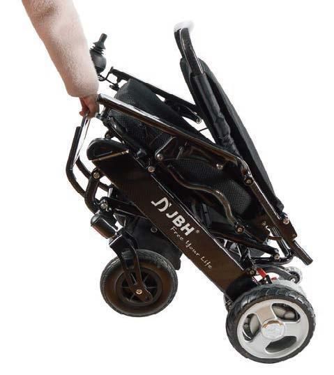 Jbh New Material Carbon Fiber Aluminum Lightweight Power Wheelchair