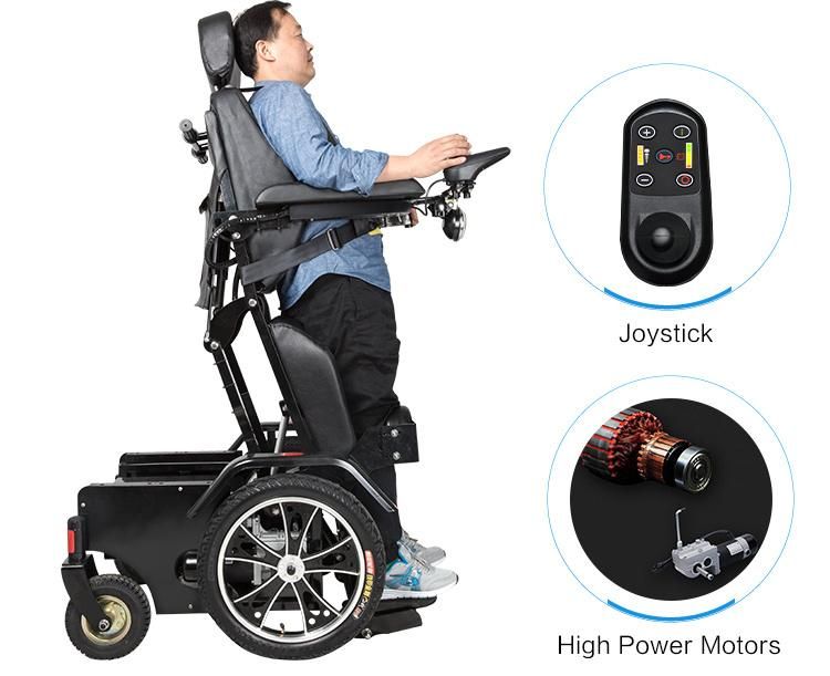 Strong Motor Standing Electric Wheelchair for Elder