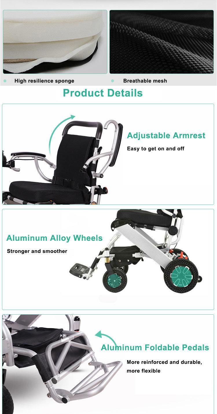 Hot Selling Electronic Wheelchair Lightweight Electric Wheelchair for Disabled People
