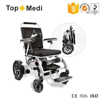 Foldable Power Mobility Aid Wheel Chair, Lightweight Folding Carry Wheelchair