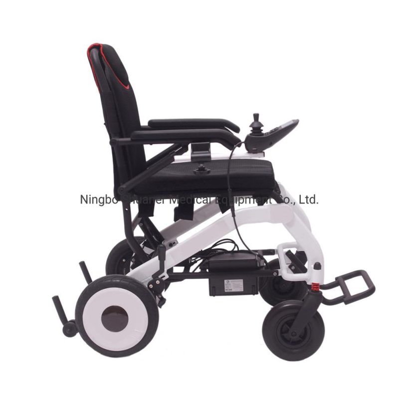 Shuaner Portable Lightweight Aluminum Foldable Cheap Price Disabled Folding Electric Wheelchair