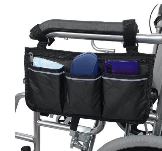 Storage Pouches for Home Outdoor Baby Cart Wheelchair Armrest Accessories Side Bag