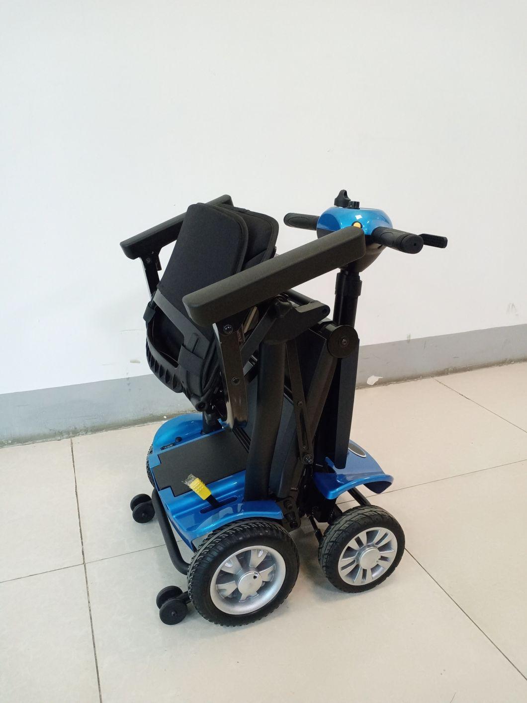 Topmedi Full-Automatic Remote Control Electric Folding Wheelchair for Handicapped