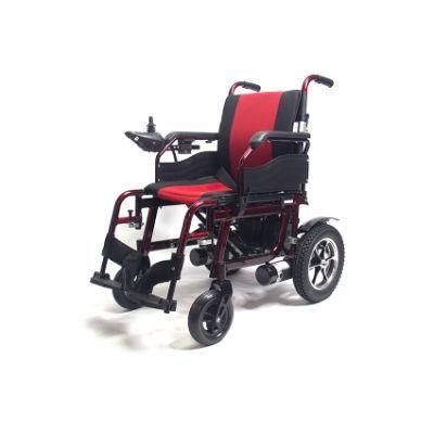 Taiwan Power Motor Motorized Aluminum Folding Electric Wheelchair for Disabled