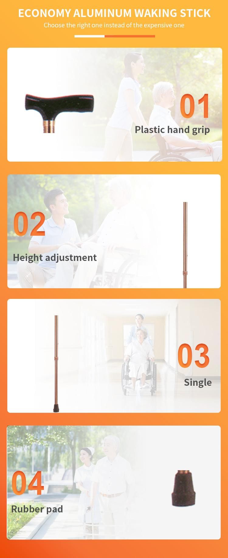 Aluminum Lightweight Adjustable Height Cane