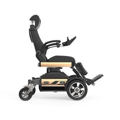 Adjustable Pedal Angle Electric Power Wheelchair