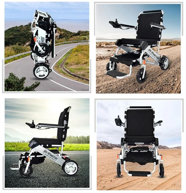 CE Approved Elderly and Disabled Easy Operation Lightweight Folding Power Wheelchair