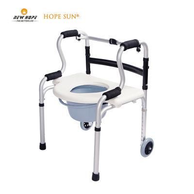 Newhope Folding Walker with 5 Inches Wheels for The Seniors Narrow Lightweight Supports