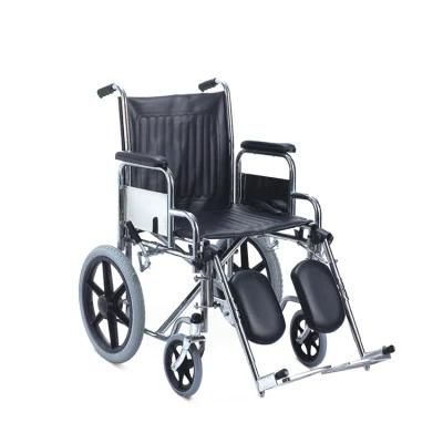 Medical Equipment Manual Steel Wheelchair for The Disabled