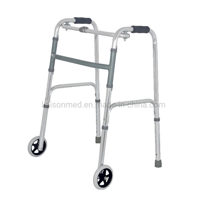 Mn-Wa001 Durable Portable Aluminum Frame Walker Aids Rollator for Disabled