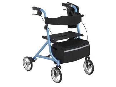 Manufacturer Can Accept OEM Aluminum Frame with Bag and Food table 8inch PU Wheels Can Put The Cane Rollator Walker