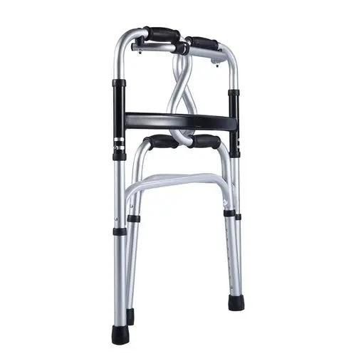 Rollator Walker Folding Lunge Walking Frame Lightweight Aluminium with Wheels