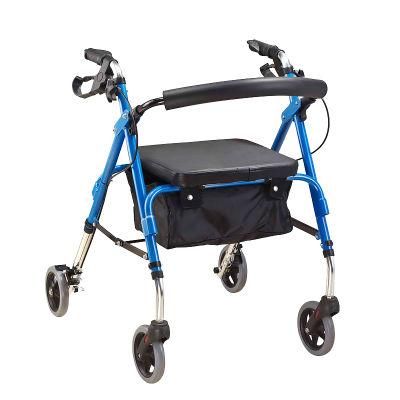 Hanqi Hq425L High Quality Foldable Rollator Shopping Cart for Patient